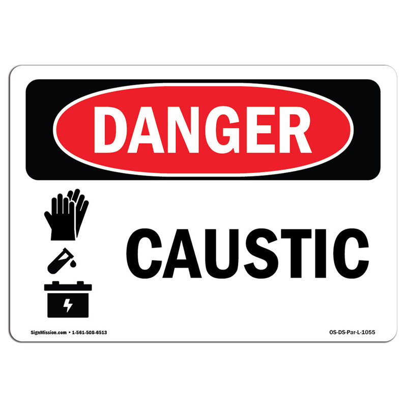 Plaque caustique en aluminium 12 x 18, H 12 po x l 18 po x P 0,1 po