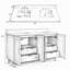 Freestanding Standard Double Vanity Bathroom Vanity With Ceramic Top