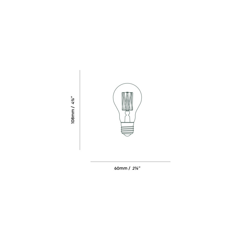 Globe 2000-3000K E26 Matte LED Bulb