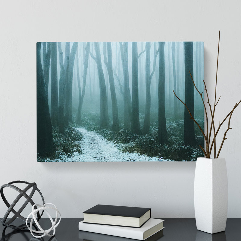 An Enlightening Winter Forest - Wrapped Canvas, 40cm H x 60cm W x 3cm D