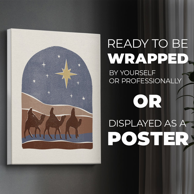 Boho Nativity II -Canvas Print Only - NOT FRAMED, 18" H x 12" W