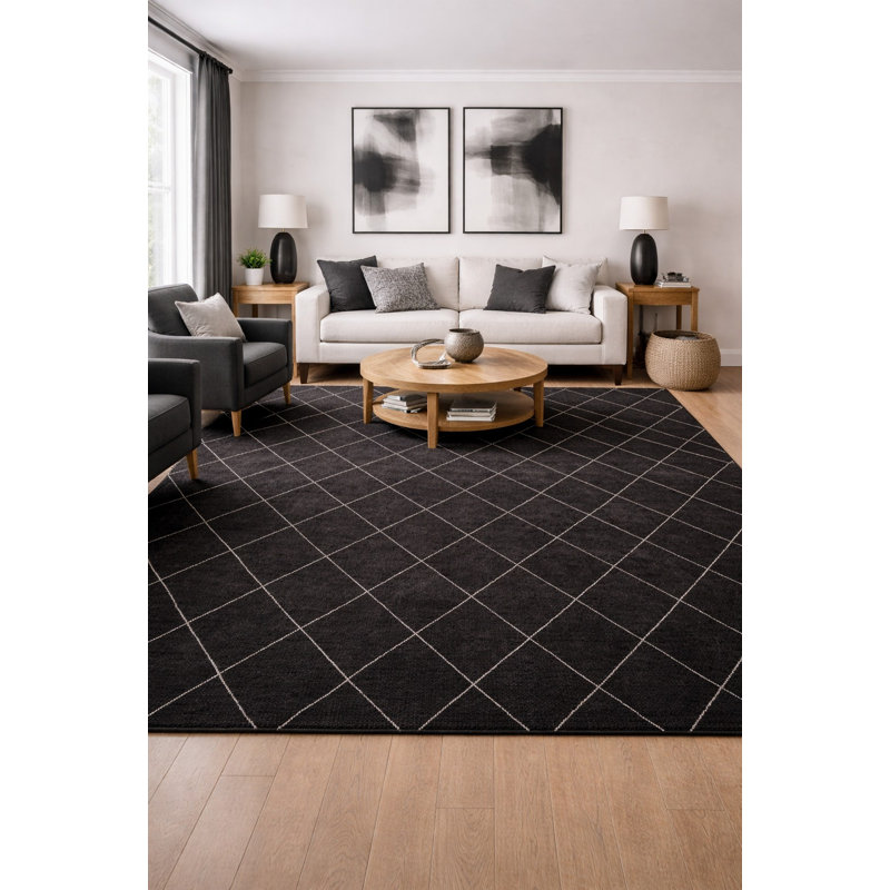 Wool Geometric Indoor Rug