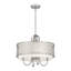 Lustre tambour 5 lumières à abat-jour Mance-2066007444