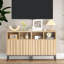 Buffet buffet avec rangement, armoire de rangement moderne avec pieds en métal à panneau cannelé