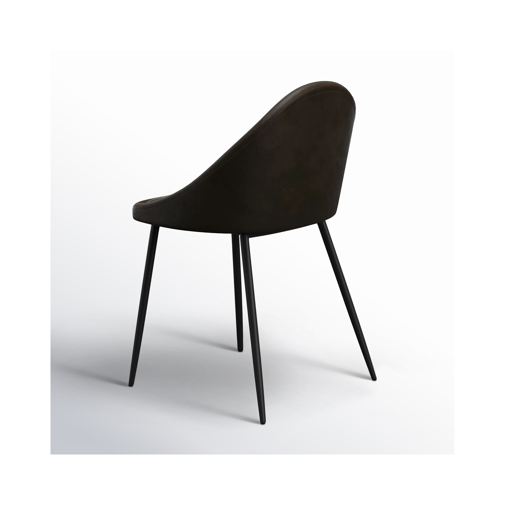 Holmes Vegan Leather Dining Chair, Tobacco