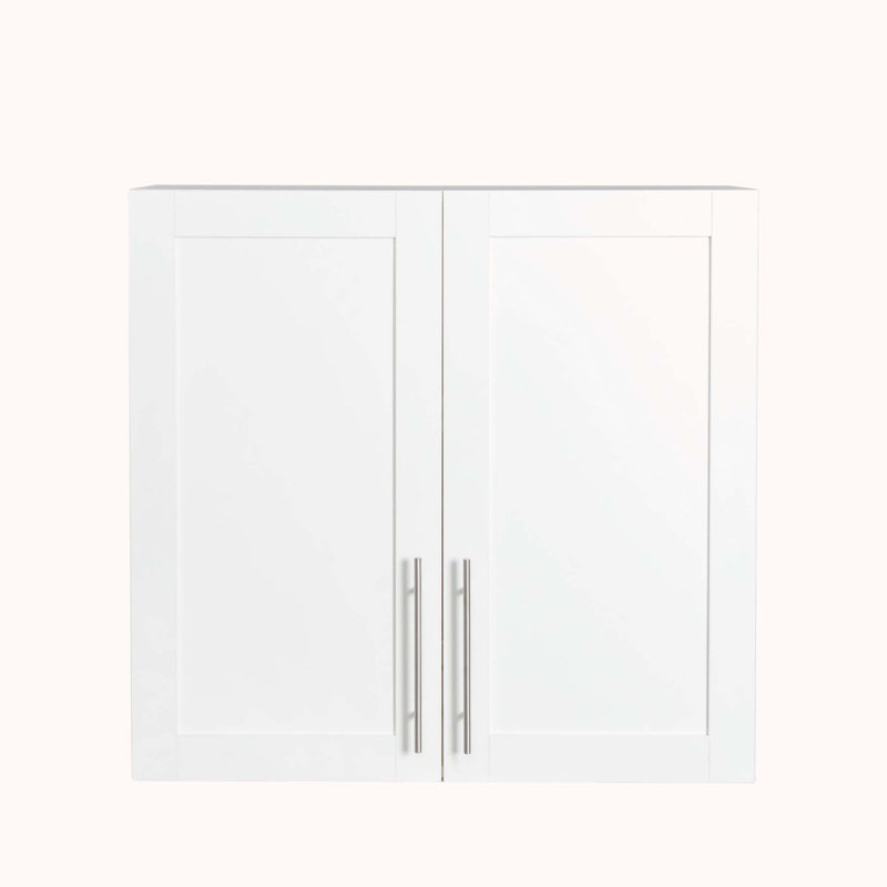 Armoire murale blanche standard avec panneaux réglables Aleksis, H 29,92 po x l 31,5 po