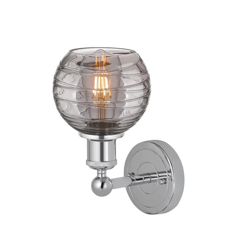 Plafonnier semi-encastré 1 lumière 6SM, Chrome poli