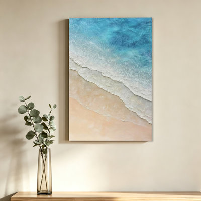 Affiche sur toile avec des images de vagues de bord de mer