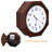 Octagonal Wooden Wall Clock with Hidden Storage