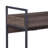 Rectangular Serving Cart With 2 Tier Shelf, Walnut And Black