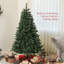 Arbre de Noël artificiel traditionnel avec matériaux ignifuges et assemblage facile