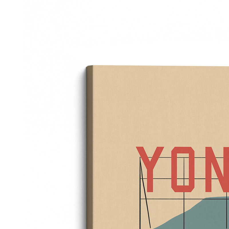 «Yonkers Sign» par Deny Designs, reproduction d'art, 12 x 12, Toile tendue, Toile tendue