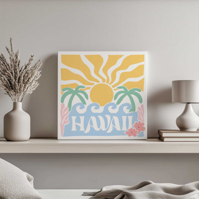 «Hawaiin Fun and Sun» par Omar Escalante, reproduction d'art sur toile
