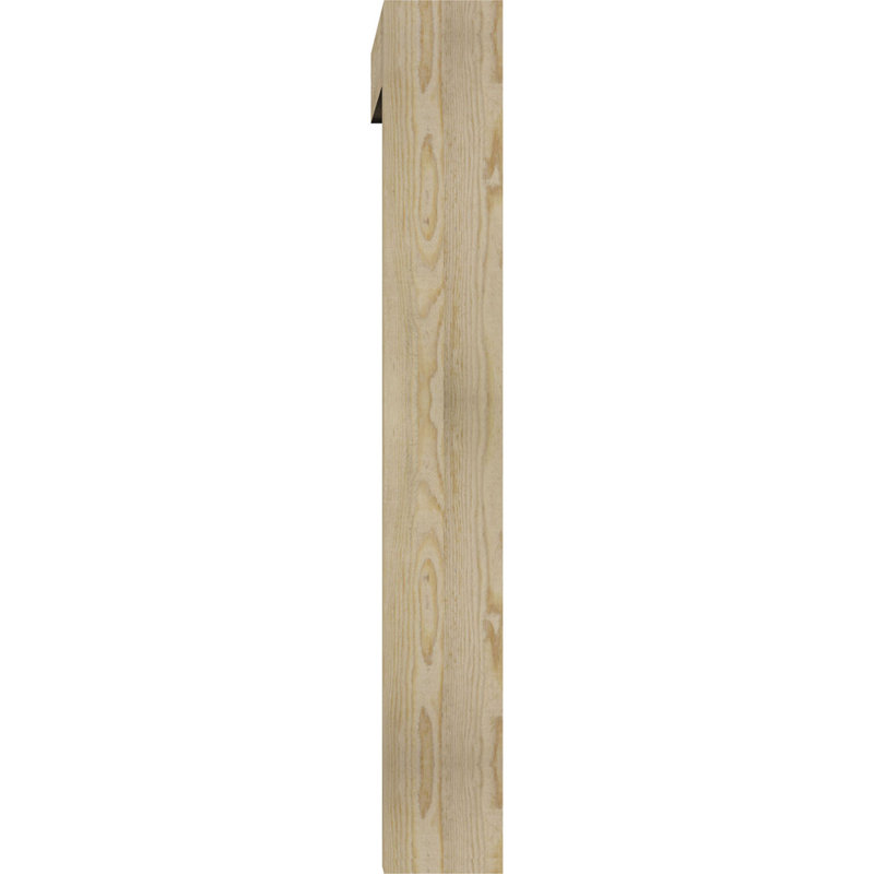 Traditional Block Bracket w/ Offset Brace, 6"W Douglas Fir (Rough Sawn), 44 x 32