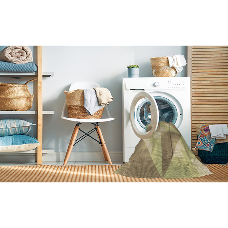Tapis 100% à motif lavable à la machine 2989, Rectangle 7 pi x 9 pi