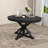 Retro Functional Extendable Dining Table With A 12" Leaf For Dining Room And Living Room-109545526-109545527