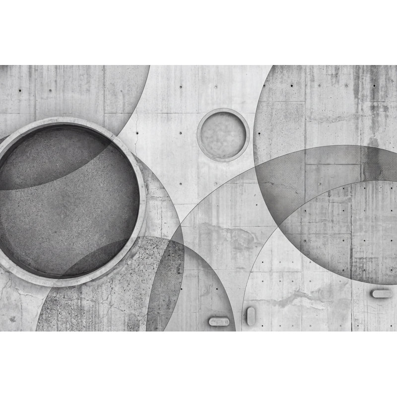 Concrete Texture Wallpaper Cement Finish Removable Industrial Wall Decor, 120"x96", Textured Non-Pasted
