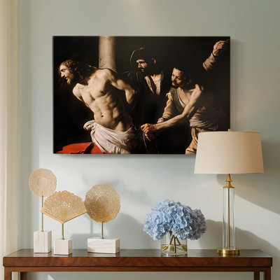 Caravage «The Flagellation of Christ (Rouen Version)», art mural de qualité musée sur toile tendue