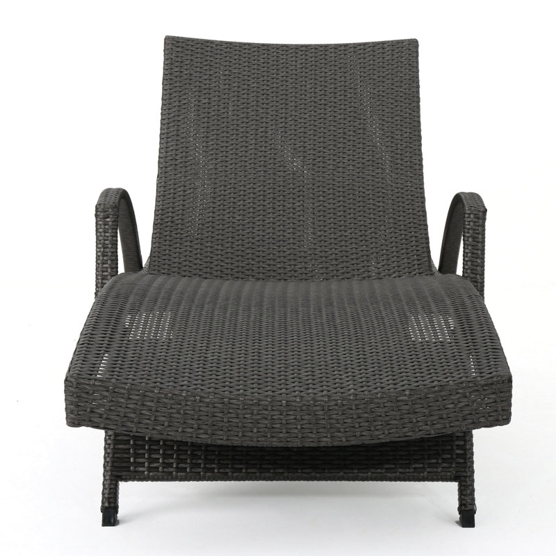 Fauteuil en osier avec accoudoirs Salem