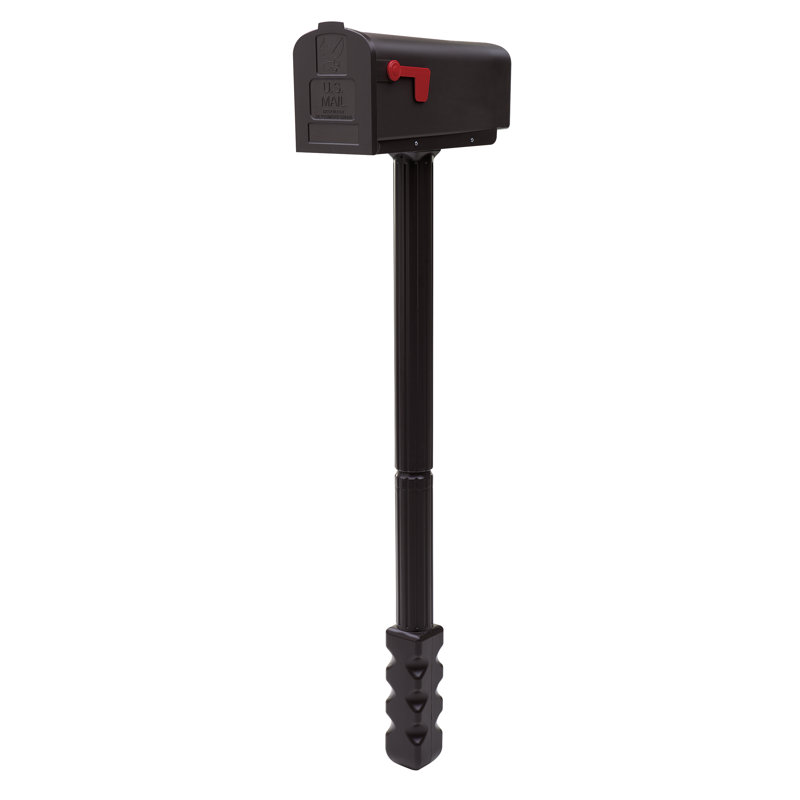 Harrison All-in-One, Medium, Plastic, Mailbox and Post Combo, Bronze