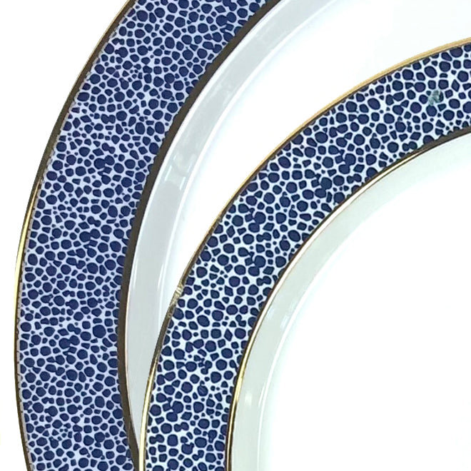 Assiette à salade 8 po Panthera, Indigo