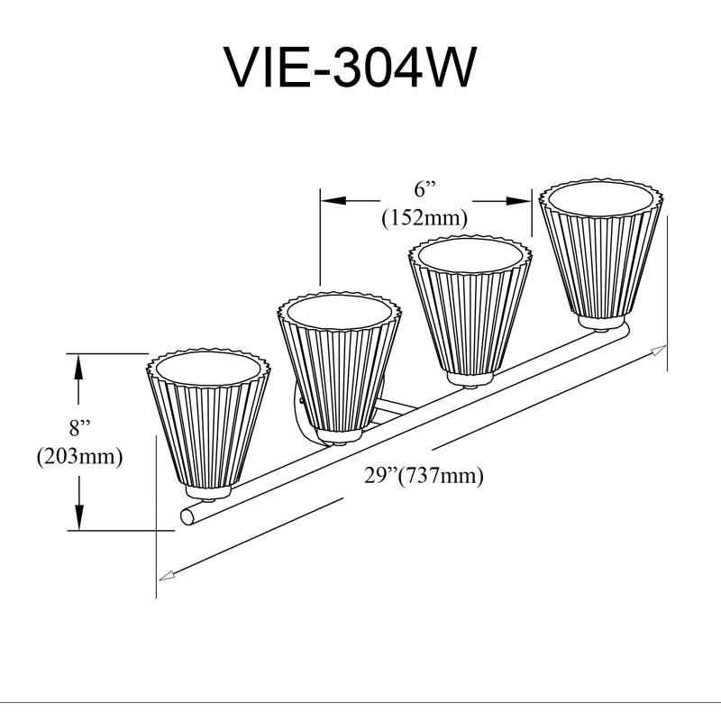Meuble-lavabo 4 lumières Laclaire Laclaire, Laiton vieilli