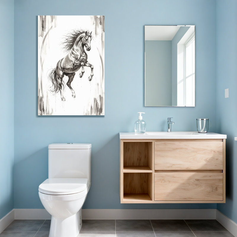 Animals Horse Galloping Dynamic Art, 30" H x 20" W