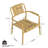 Holiday - 2-Piece PP Single-Seater Chairs + Coffee Table Set – Indoor/Outdoor Multi-Purpose Furniture For Living Room, Balcony, Beach (No Assembly Chairs, Easy Setup Table) – Polypropylene, Yellow-1007145726