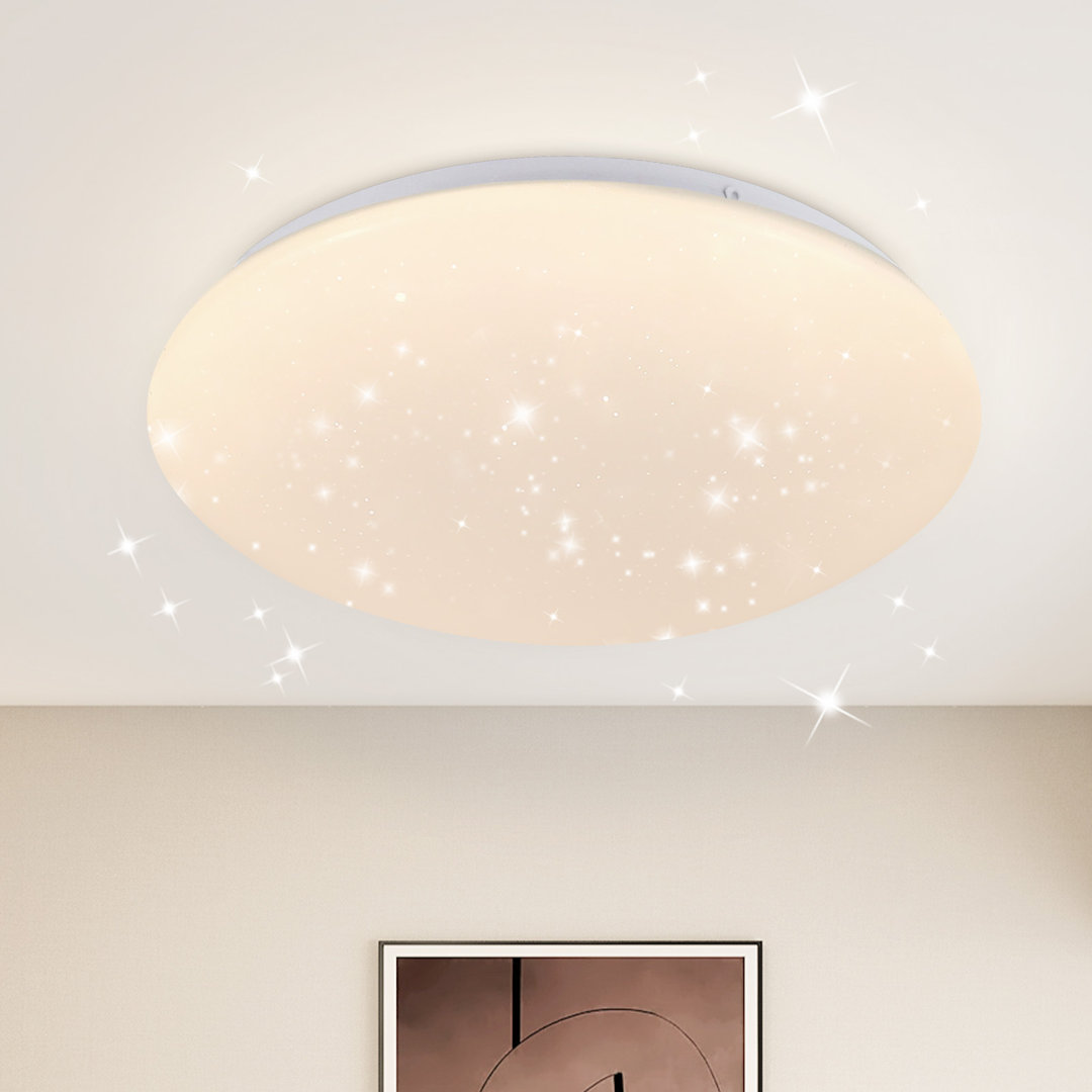 LED Deckenleuchte Rund - Modern 12W Sternenhimmel 25.2cm Flurlampe für Wohnzimmer Crionna