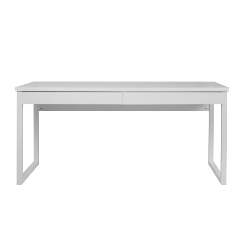 Jess Solid Wood Writing Desk, 74.5cm H x 120cm W x 57cm D, White