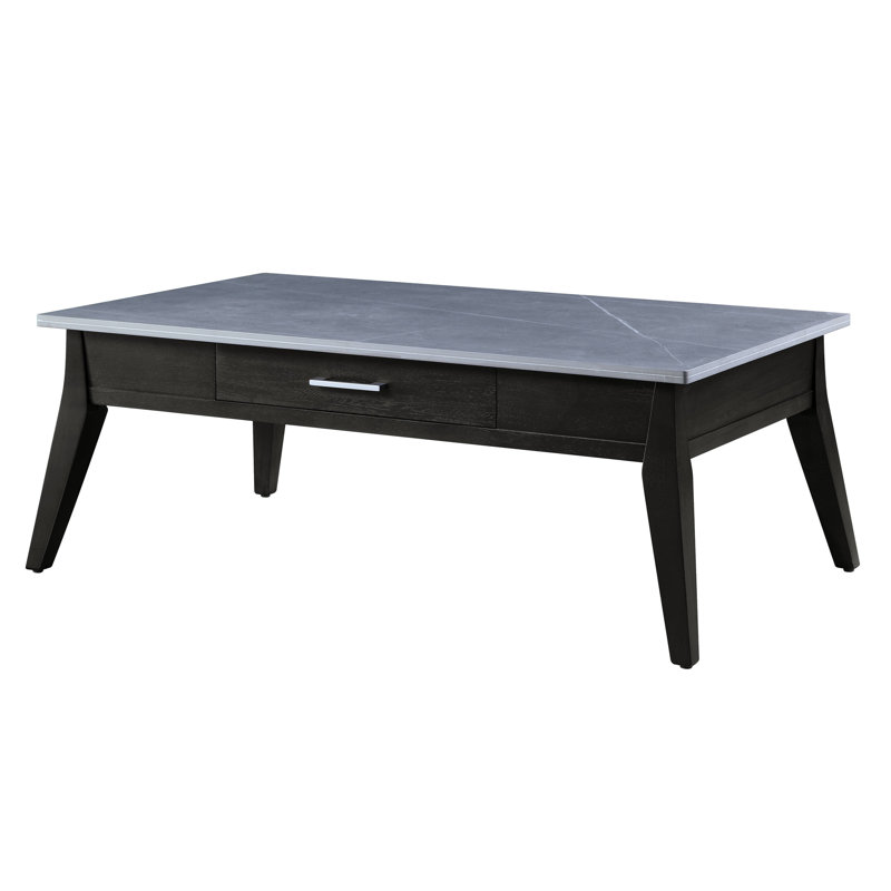 Dark Brown 1-Drawer Coffee Table