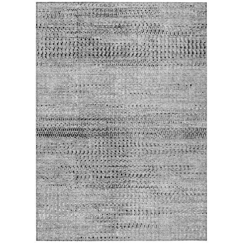 Machine Washable Indoor/Outdoor Orlando ACN2137 Striped Rug, Rectangle 3' x 5'