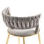 Bernfried 45cm H Velvet Upholstered Metal Side Chair-770661813