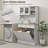 Kitchen Pantry Storage Cabinet with Charging Station and Tilt Out Trash Cabinets