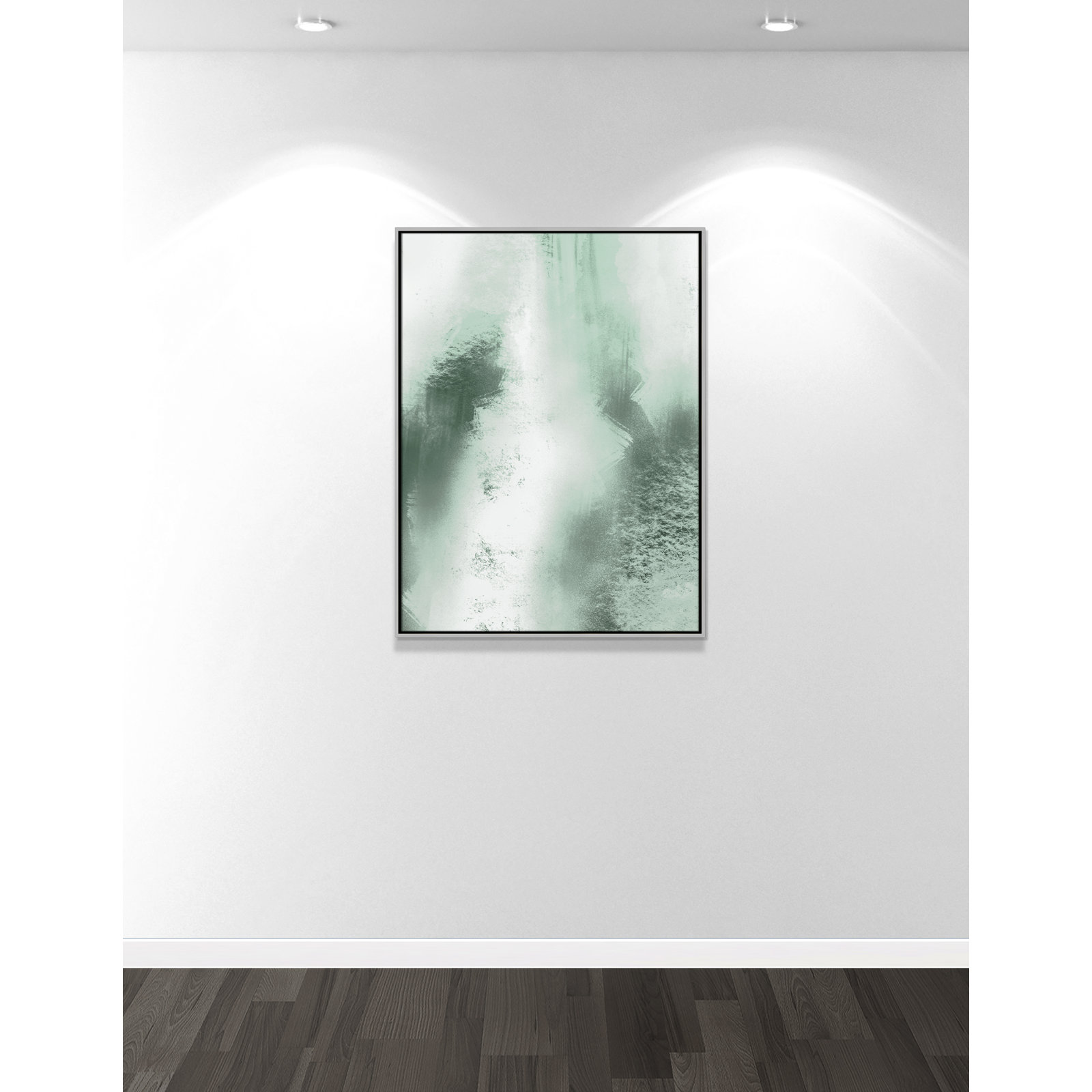 Quietude Smudges I Print by Marcus Prime, 31.5'' W x 41.5'' H, Silver Floater