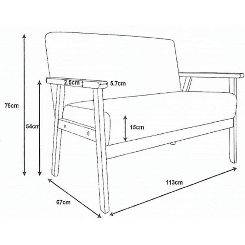 Jadiyah Upholstered 44.4'' Loveseat