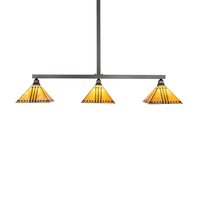 Finkel 3 - Light Pendant, 46" H x 62" W x 12.75" D, Craftsman Brown