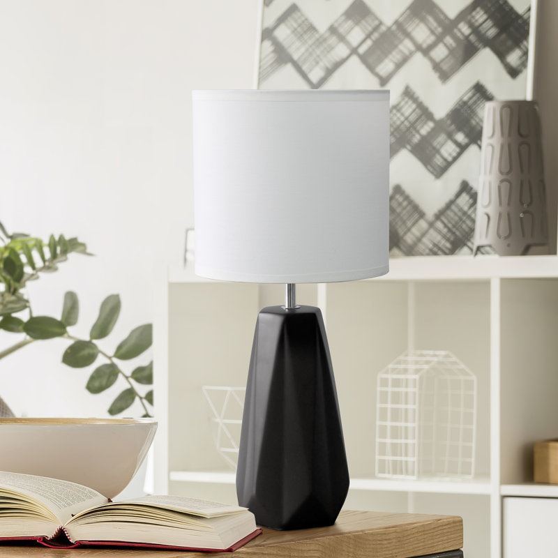 Bertle Porcelain Table Lamp, Black