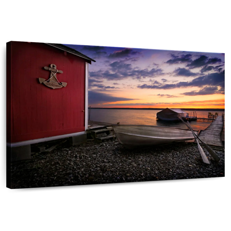 Lake Cayuga Sunrise, 16" H x 24" W