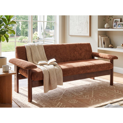 70" Upholstered Chenille Sofa
