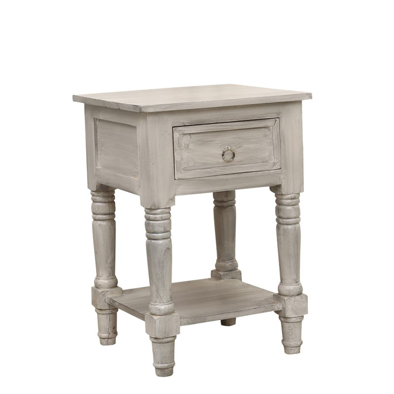 Leary Solid Wood End Table