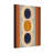 Abstract Vertical Stripes With Nested Ovals In Earth Tones-632162793