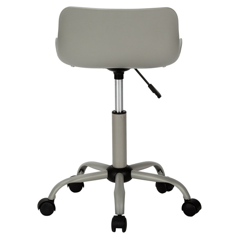 Chaise ergonomique pour bureau - Gris, rembourrage supplémentaire, réglable, pivotant, hauteur réglable contemporaine, dossier