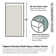 Eclipse 44 - 48 in. x 78 in. Fully Frameless Sliding Shower Door