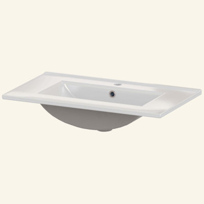 ZHONGSHANJUFU 18.5'' Ceramic Bathroom Sink