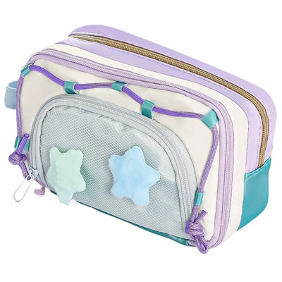 pencil bin Multi-layer Color-matching  Large-capacity Skystar Pencil Case Hand- Multi-functional School Stationery Bag