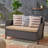  51” Wicker Loveseat with Cushions for Stylish Patio Seating, Comfortable Garden Sofa with Storage, Durable and Elegant Outdoor Furniture, Brown-281339509