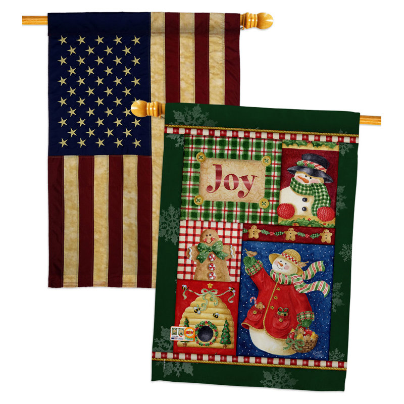 Drapeau de maison à 2 côtés en polyester / mélange de polyester 40 x 28 po