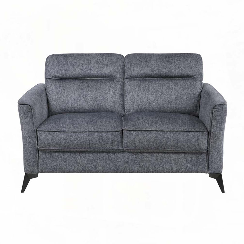Causeuse en microfibre, Gris foncé