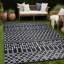 Tapis d'extérieur marocain noir / blanc Aldo-1409663821